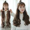 Dois clipe sem costura peça de cabelo peruca coreana moda mulheres Factory Direct atacado uma peça pera flor rolo de alta temperatura seda