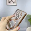 Para funda de teléfono Huawei mate60pro CD plating magnético iphone15 con película para lente cubierta transparente 11
