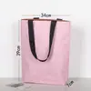Saco de Papel Dupont Personalizado Retro Impermeável Sacola de Lona para Compras Papel Kraft Ecológico Bolsa de Mão Publicitária Logotipo Impresso Personalizado