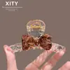 Pinza para el Cabello Estilo Retro Francés Color Café, Exquisito Diseño de Mariposa, Adecuada para Cabello Fino, Pinza para Recogido Completo, Pinza de Tiburón, Nuevo Accesorio para el Cabello
