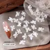 Decoraciones Suaves Talladas Translúcidas de Flor de Hielo para Uñas Estilo Caliente de Celebridad de Internet Super Hada Flor de Cristal de Hielo de Cuatro Pétalos Flores de Pegamento Suave para Uñas Pure Desire de ins