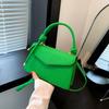 Bolso cuadrado pequeño sencillo para mujer, novedad de verano 2023, bolso de hombro de color liso, bolso de mano informal, bolso de mensajero retro