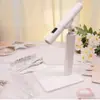 Lámpara de uñas de mano lámpara de uñas pequeña rosa con soporte almacenamiento de energía lámpara de fototerapia de secado rápido lámpara de horneado de uñas