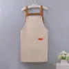 Delantal Impermeable de Lona con Impresión de Logo Personalizado para Catering, Café, Hotel, Cocina, Hogar, Trabajo y Trabajo para Hombres