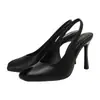 Nuevos Zapatos de Tacón Alto de Punta Fina Stiletto, Sandalias con Punta Hueca, Zapatos de Tacón Alto de Moda Estilo Hada, Primavera y Verano 2025