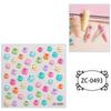 Zhengxiang - Pegatinas para uñas 5D estéreo transfronterizas con relieve de pegamento suave, lindas pegatinas de dibujos animados para uñas, personalizadas, venta al por mayor en Amazon