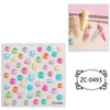 Pegatinas Creativas de Dibujos Animados Transfronterizos Lindas 5D Estéreo Gelatina Pegamento Suave Pegatinas de Relieve Pegatinas para Cuaderno de Graffiti DIY Autoadhesivas