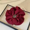 Elástico de Cabelo Duplo Exquisito Estilo Coreano para Mulheres, Prendedor Elegante de Alto Padrão para Coques, Corda de Cabelo, Acessório de Cabelo, Elástico