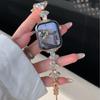 Correa de Metal con Incrustaciones de Diamantes en Forma de Abanico Adecuada para Applewatch iWatch 12ª Generación 11/10Se