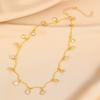 Collar de cereza margarita joyería transfronteriza moda mujer pedrería amor cadena clavícula mariposa perla joyería al por mayor