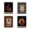 Toalha de Louça Halloween Morcego Abóbora Cozinha Toalha de Louça Conjunto de Quatro Peças Microfibra Casa Limpar Mãos Toalha de Louça