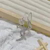 Broche de accesorios de traje de alta gama, hebilla de toalla de seda para niña, ramillete de aleación, broche de tulipán con diamantes de imitación a juego.