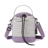 Bolso Cruzado Multifuncional Resistente al Viento para Exteriores Mochila Pequeña Portátil para Mujer Cierre de Cordón Bolso de Hombro Único Ligero Bolsa para Botella de Agua