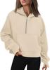 Otoño/Invierno AliExpress Amazon Nueva Moda Casual Deportivo Media Cremallera con Capucha Sudor Corto con Forro Polar 9854
