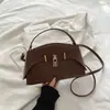 Bolso de moda europeo y americano de otoño con hebilla de candado para mujer, de alta gama, ligero, versátil, maletín, bolso de mano, bolso de hombro, bolso cruzado