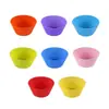 Forma de Silicone para Cupcake Quadrada Redonda Bolo Assar Alta Temperatura Resistente Copo de Bolo Forno Grau Alimentício Forma de Bolo