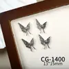 Joias para Nail Art da Nova Série Borboleta, Zircônia Brilhante de Luxo Acessível Borboleta Vazada Cor White K Acessórios de Unha Usáveis