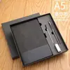 2026 Set de Regalo Caja de Cuaderno A5 Cuaderno de Cuero Suave Cuaderno de Trabajo Bloc de Notas Logo Personalizable Caja de Regalo Empresarial