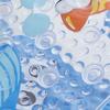 Alfombra Antideslizante para Baño de Peces de Aguas Profundas, Felpudo para Baño y Ducha, Alfombra de Baño de Dibujos Animados para Niños con Ventosa