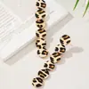 1 Par de Brincos Redondos com Franjas Estampa de Leopardo Picante com Design de Personalidade de Nicho Vintage e um Toque de Luxo