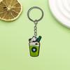 Milk Tea Series Chaveiro Criativo temuPVC Borracha Macia DIY Decorativo Chaveiro Criativo Pequeno Presente Carro Criativo