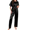 Nuevo Conjunto de Pijama para Mujer Más Vendido, Color Sólido, Pijama Suave y Cómodo para Mujer con Pantalón de Pijama, Conjunto de Dos Piezas, Talla Estándar Europea