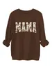 Estación Europea de Lista de Deseos de Amazon Sudadera Gruesa Cálida Divertida Linda para Mujer MAMA Duck Creek Comercio Exterior Transfronterizo