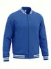 Comércio Exterior Transfronteiriço outono e inverno jaqueta baseball estilo americano com gola alta com calça forrada de fleece, conjunto esportivo casual de corte solto para homens