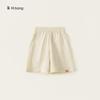Yubao Calças infantis para meninos, moda verão, cor sólida, simples, calças infantis, verão, finas, grandes, shorts casuais infantis