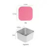 Amazon Taza de Salsa de Acero Inoxidable 304 Aderezo para Ensalada Contenedor de 60/180ml con Tapa de Silicona Caja de Snacks a Prueba de Fugas