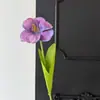 Flor de tulipán artificial individual con un toque de alta gama para decoración de sala de estar en casa, arreglo de escena de boda, arreglo floral