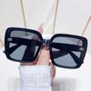 Gafas de sol de nuevo estilo, de moda sencilla, adelgazantes, de alta calidad, con montura grande para mujer, gafas de sol ligeras de lujo, estilo transfronterizo sin marco, con recorte para hombres