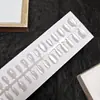 Puntas de Uñas Artísticas Simples Transparentes Estilo Ojo de Gato Anchas Tiras Pre-hechas 30 Piezas Por Tamaño Uñas Portátiles Fábrica Directa Personalización