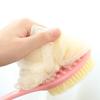 Cepillo de baño de doble cara dos en uno, artefacto para frotar la espalda, cepillo para frotar el barro del baño, toalla de baño para frotar la espalda, bola de baño, cepillo largo para frotar la espalda