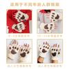 Lindos Guantes de Garra de Gato para Mujer Otoño e Invierno Cálidos a Prueba de Frío Felpa Guantes de Medio Dedo Forro Polar Grueso Escritura para Estudiantes Fuga de Dedos