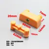 Conectores de Plástico para Muebles, Piezas de Dos Patas, Conectores de Ferretería Trapezoidales con Núcleo de Aleación de Zinc, Conectores Tres en Uno para Gabinetes