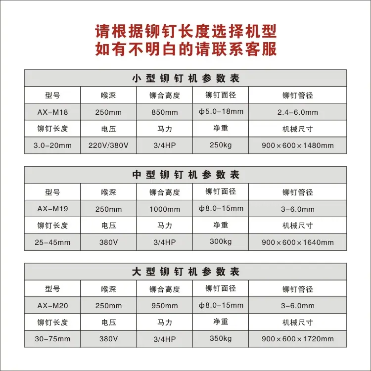 中号铆钉机