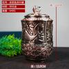 Metal Rosa de Kowloon Baifu Elefante Ciruela Bambú Crisantemo Pez Anual Café Té Latas Adornos para Sala de Estar Comedor