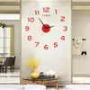 Reloj de pared para sofá simple transfronterizo, reloj de pared silencioso, reloj de pared digital creativo para dormitorio, pegatinas de pared decorativas, reloj al por mayor