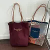 Bolso de Hombro de Pana de Doble Cara Nuevo para Mujer, Gran Capacidad, Versátil, Moderno, Retro, Estilo Casual, Bolso de Hombro para el Trabajo y los Viajes