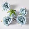 Arco de pared de flores artificiales de seda hechos a mano para decoración de bodas con cabeza de rosa de simulación, disponible en tamaño pequeño de París.