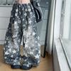 Conjunto de Primavera y Otoño para Niñas 2025 Moda Estilo Coreano Dibujos Animados Estrella Pantalones Rasgados para Niñas Mayores