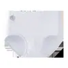 Calcinha de algodão penteado tipo nuvem, cintura alta, 100% algodão, para mulheres, algodão jacquard 10a, antibacteriana, entrepernas estendido, cueca fio dental com controle abdominal, plus size