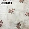 Novo tecido bordado com flocos de neve, gaze transparente brilhante, vestido feminino de alta costura, saia de tule, tecido de designer