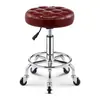 Silla giratoria elevable con ruedas silla de peluquería oficina estudio arte de uñas silla dental duradera cómoda.