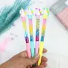 Estudiantes Celebridad de Internet Palo de Hada Arena Movediza Bolígrafo de Gel Corazón de Niña ins Lindo Súper Lindo Dibujo Animado Bolígrafo Corea Alto Valor de Color
