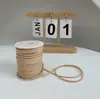 Cuerda Trenzada, Cuerda de Gamuza, Cuerda de Piel de Ciervo, Correa, Cuerda de Piel de Vaca, Flor de Regalo Empaque Textil para el Hogar, Materiales para Cuerda Trenzada DIY
