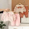 Traje para Niñas Primavera y Otoño 2025 Nueva Moda Bebé Otoño Estilo Coreano Casual Celebridad de Internet Conjunto de Dos Piezas para Niños