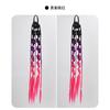 Peluca de Nuevo Estilo de Moda para Mujer Trenza de Burbuja Degradada Colorida Hecha a Mano Trenza Sucia Cola de Caballo Festival de Música Hip Hop Trenza de Tres Cabos