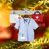 Colgante Decorativo para Coche de Uniforme de Enfermera Plano de Acrílico Nuevo Transfronterizo